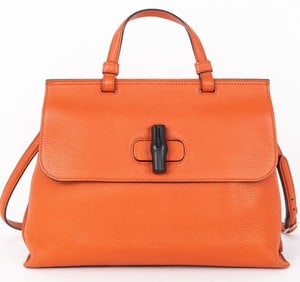 GUCCI MEDIUM BAMBOO DAILY TOP HANDLE HANDBAG