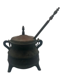 ANTIQUE CAST IRON FIREPLACE FOOT WARMER 11"