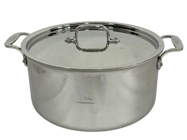 ALL-CLAD STAINLESS STEEL STOCK POT WITH LID 8 QT