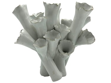 SEA FLOWERS CORAL CERAMIC VASE 10"