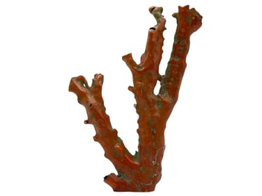 NATURAL RED CORAL TREE 9.5"