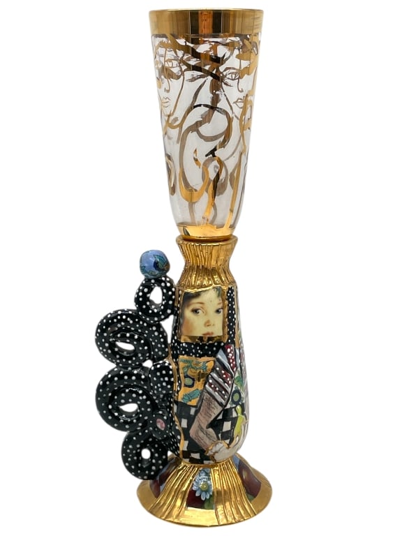 LANEY OXMAN MIXED-MEDIA SCULPTURAL GOBLET (1 of 6)