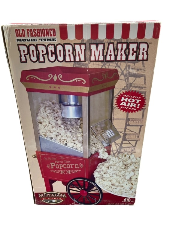 OLD FASHION MOVIE TIME POPCORN MAKER (1 of 3)