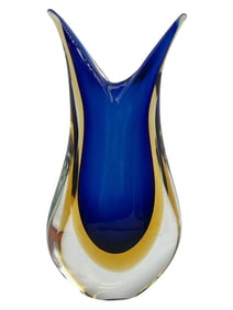 MURANO SOMMERSO ART GLASS VASE