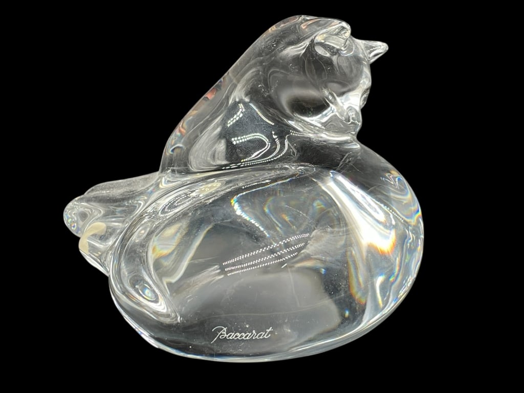 BACCARAT CRYSTAL LOUNGING CAT (1 of 7)