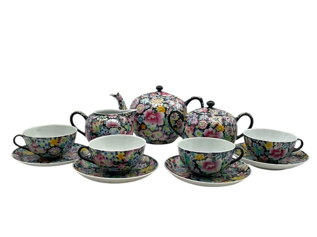 VINTAGE JAPANESE PORCELAIN TEA SET 11 PCS (1 of 13)