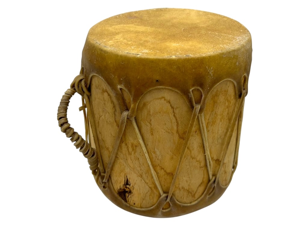 HAND-CRAFTED RAW HIDE DRUM (1 of 5)