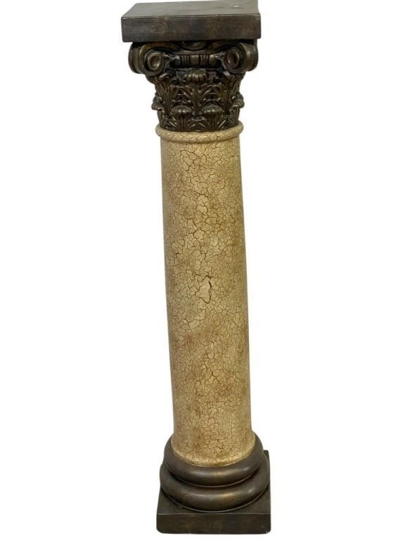 DECORATIVE PLASTER CORINTHIAN COLUMN PEDESTAL 40" (1 of 6)