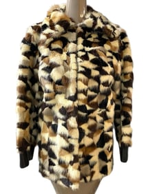 PATCHWORK MINK FUR JACKET BY TURANSKY FURS