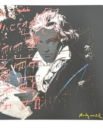 AFTER ANDY WARHOL LUDWIG VAN BEETHOVEN LITHO PRINT