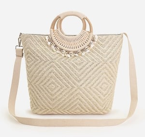 NEW! SHELL LUREX LUXURY TOTE