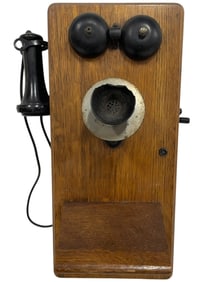 ANTIQUE CRANK  WALL TELEPHONE BY CARLSON