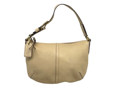 COACH PEBBLED LEATHER HOBO SHOULDER BAG
