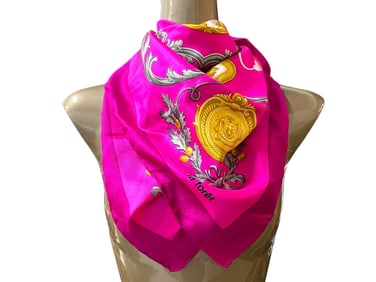 DANIEL LA FORET BAROQUE STYLE SQUARE SCARF 32"