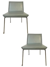 PAIR OF MODERN NEIMAN MARCUS GROUP SIDE CHAIRS