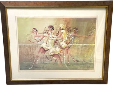 ROGER POWELL "CENTER COURT" TENNIS ART PRINT 39"