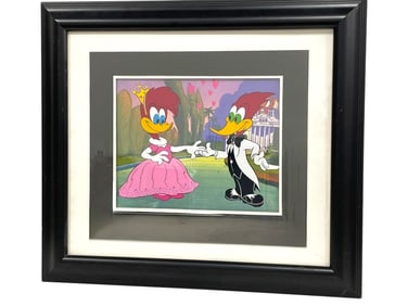 WOODY WOODPECKER & WINNIE ANIMATION CEL 27"
