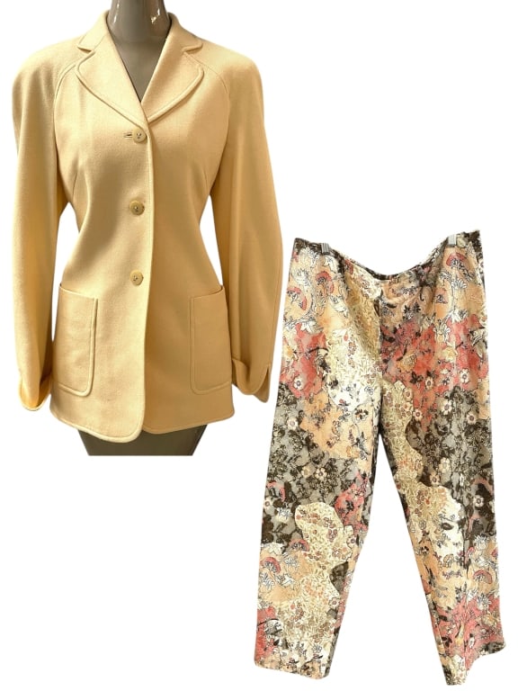 ESCADA BLAZER AND B LOUISE TAPESTRY FLORAL PANTS (1 of 7)