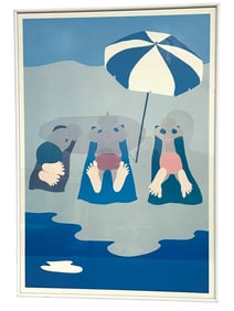 CAROL DAHL RAYS BEACH SCENE PRINT