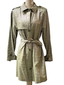CHRISTIAN RUPERTO ALTA MODA METALLIC TRENCH COAT