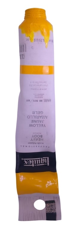 RAY GROSS YELLOW LIQUITEX PAINT TUBE SCULPTURE 42" (1 of 6)