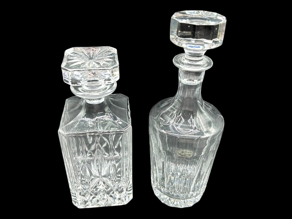 SET OF 2 CRYSTAL DECANTERS (1 of 3)