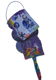 RAY GROSS PURPLE MICRO CAN WITH PURPLE BRUSH 6"