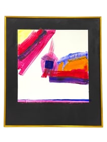 CONTEMPORARY ABSTRACT MIXED MEDIA PAINTING 33"