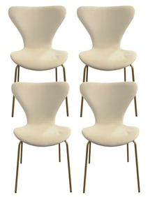SET OF 4 MODERN BUTTERFLY-STYLE DINING CHAIRS