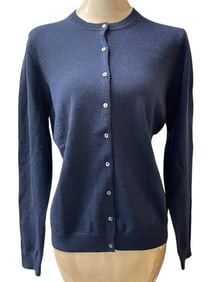 "346" BROOKS BROTHERS NAVY BLUE CARDIGAN