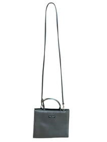 KATE SPADE GREY NYLON MINI TOTE CROSSBODY BAG