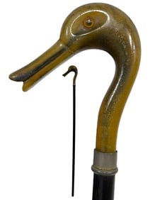 VINTAGE BAKELITE HEAD WALKING CANE