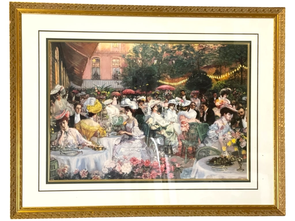 AFTER  JEANNIOT HOTEL RITZ FRAMED COLOR PRINT 42" (1 of 5)