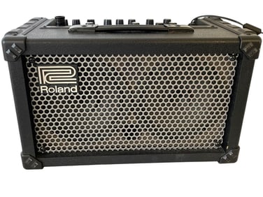 A ROLAND CUBE STREET PORTABLE AMPLIFIER SPEAKER
