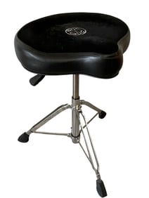 ROC-N-SOC DRUM THRONE WITH MOTORCYCLE STYLE SEAT