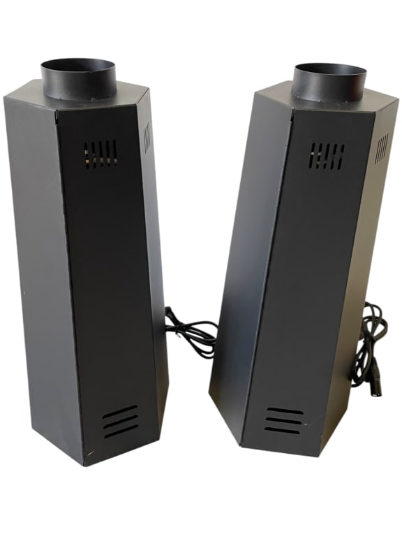 PAIR 150W HEXAGONAL REAL FLAME MACHINE THROWERS (1 of 5)