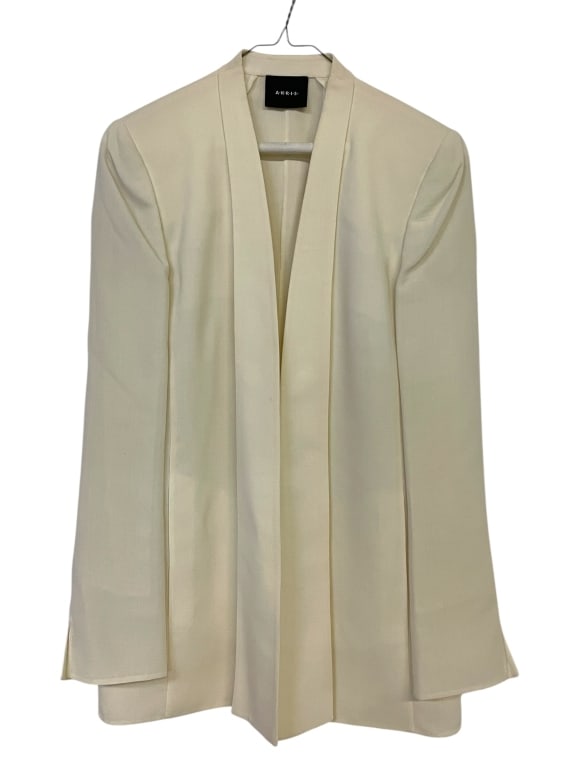 AKRIS WHITE OPEN FRONT JACKET (1 of 3)