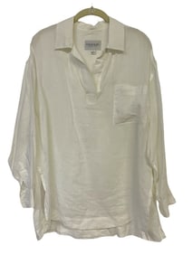 EMANUEL ENGARO WHITE LINEN TUNIC