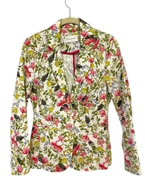 JAVIER SIMORRA FLORAL COTTON BLAZER