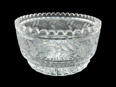 AMERICAN BRILLIANT GLASS BOWL