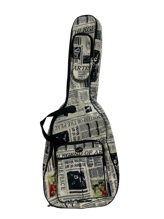 DUOER GUITAR BAG NEWPAPER CAMOFLAGE 42" (1 of 3)
