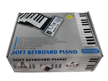 61-KEY ROLL UP SOFT ROLL-UP KEYBOARD PIANO