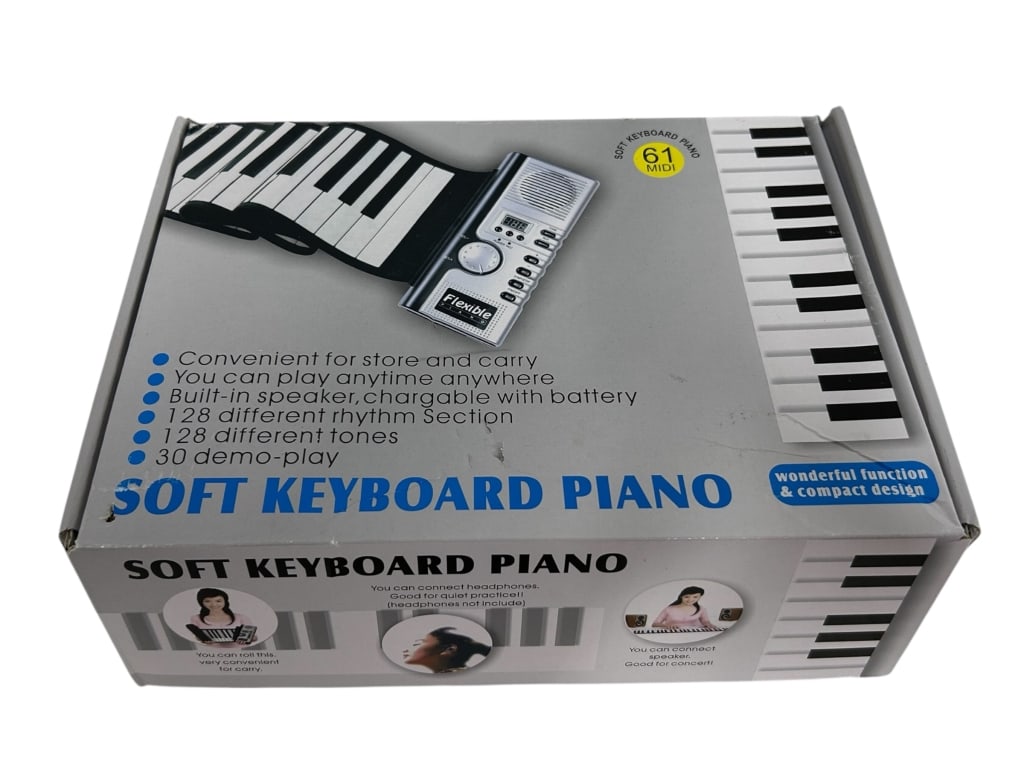 61-KEY ROLL UP SOFT ROLL-UP KEYBOARD PIANO (1 of 2)