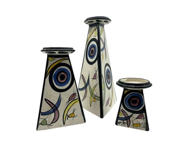 MICHAEL ANTHONY MODERNISTIC CANDLE HOLDERS