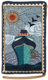 NEW MARY FRANCES ON BOARD BEADED CROSSBODY