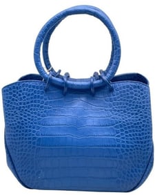 LALO SOFT CALF EMBOSSED ITALIAN LEATHER HANDBAG