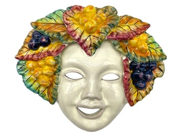 MASCHERA MEDIA ITALIAN CERAMIC WALL MASK 8"