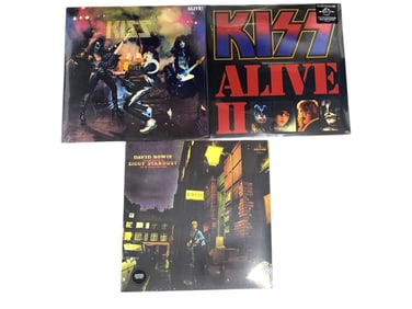 THREE ROCK AND ROLL RECORDS