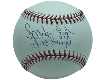 SPARKY LYLE SIGNED OFFICIAL MAJOR LEAGUE BASEBALL