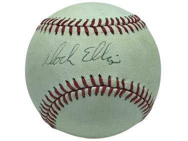 DOCK ELLIS SIGNED BASEBALL